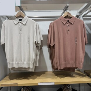 男装女装可机洗针织polo衫/短袖26春夏新款宽松休闲T恤上衣481725