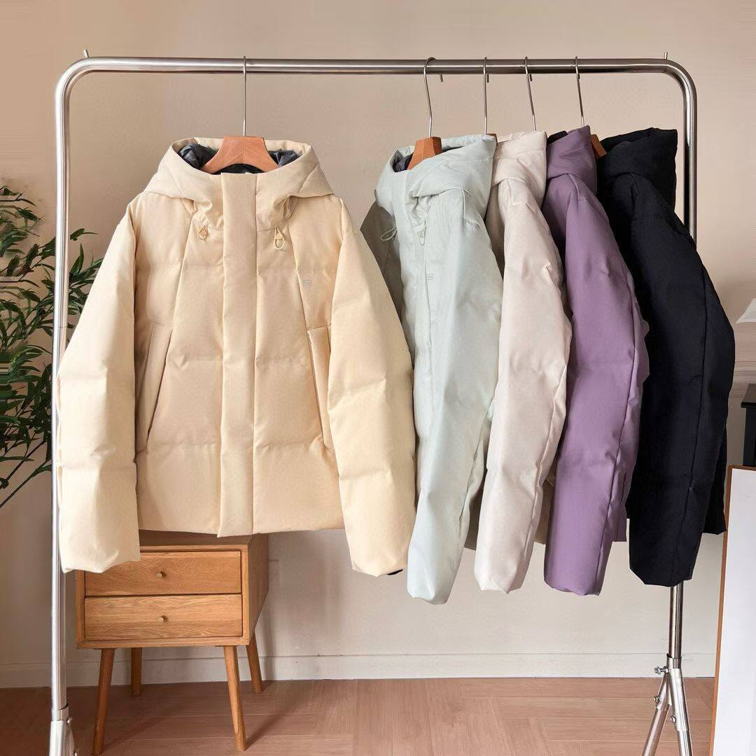 女装氢气连帽羽绒服户外上衣秋冬面包服运动保暖防风防寒新款外套