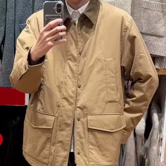 日单合作款男装空气棉服休闲茄克外套夹克25新款工装休闲 481347