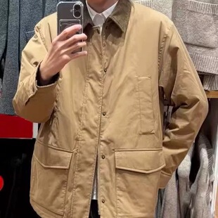 日单合作款男装空气棉服休闲茄克外套夹克25新款工装休闲 481347