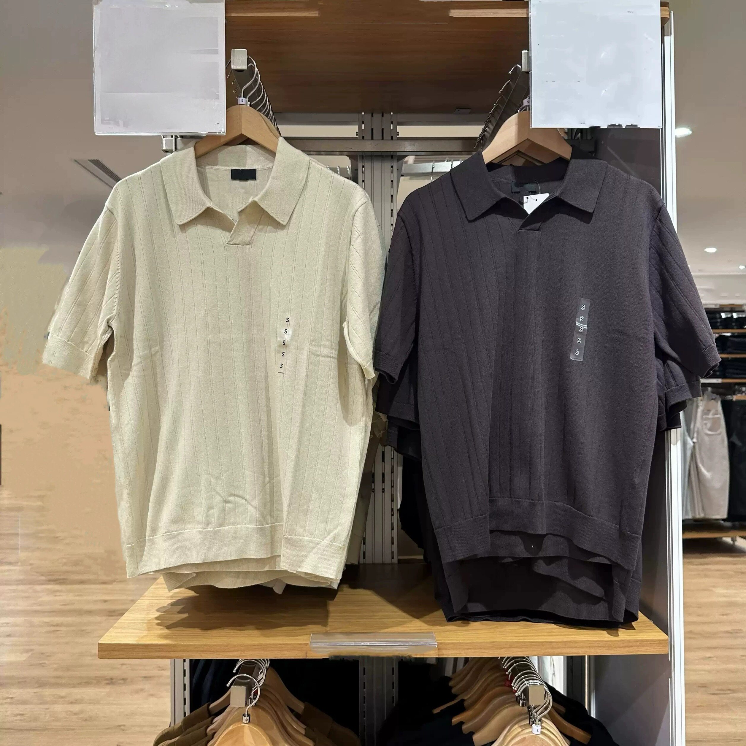 男装可机洗针织polo衫/半开领短袖26春夏新款垂感休闲上衣 482328