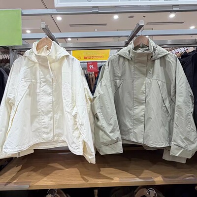 女装防风立领茄克/外套夹克2026春季新款宽松连帽休闲上衣 484709