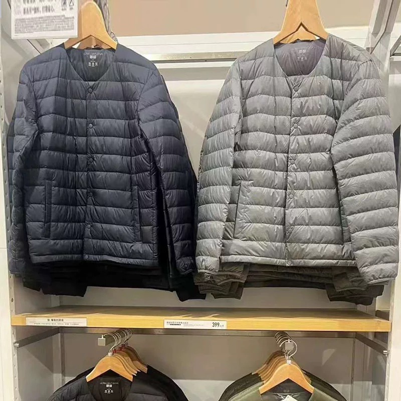 日单男装高级轻型羽绒服鸭绒便携带式保暖夹克外套 461410 451705
