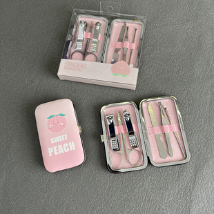 实体店单！原15块！家用女士卡通美甲工具斜口指甲刀剪6件套装