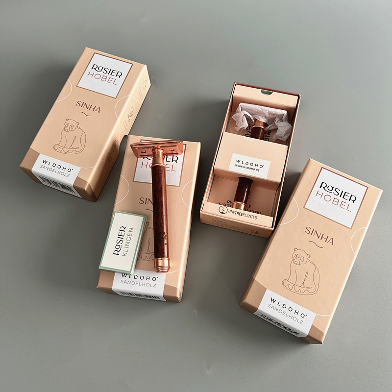 剃须刀！红檀木手柄！铝合金支架