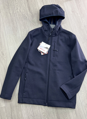 城市机能！方格暖绒！Airpro-Heat功能性户外男连帽运动休闲外套