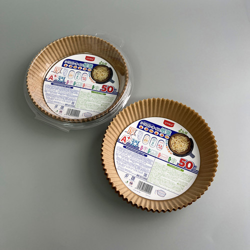 出日本！ 50只装！防油吸油烘焙纸食品级空气炸锅专用纸盘硅油纸