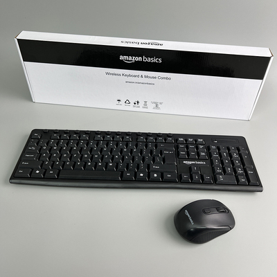 出亚马X！静音轻薄办公室台式机笔记本外接通用无线键盘鼠标套装