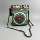 出口西班牙 女单肩包斜挎包女士包 复古欧美风格 镂空 刺绣设计