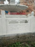 汉白玉石材栏杆户外拱桥石材栏杆河道石寺院石材栏杆等大理石制品