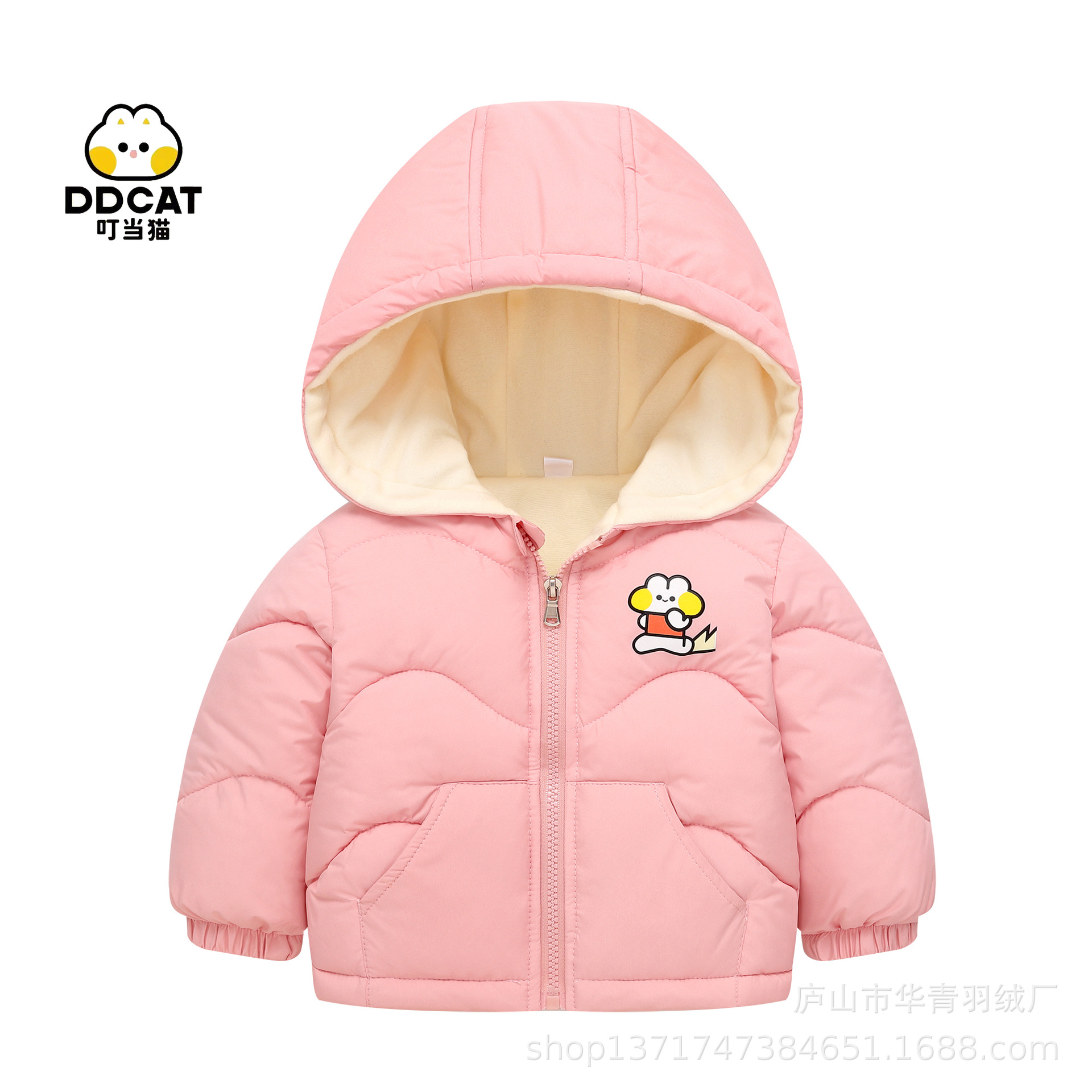 2025秋冬新款儿童羽绒棉服男女宝宝中小童棉衣外贸加绒保暖