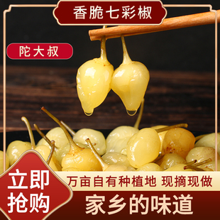 陀大叔广西特产七彩泡椒酱香酸辣即食罐装香脆五彩椒开胃下饭泡菜