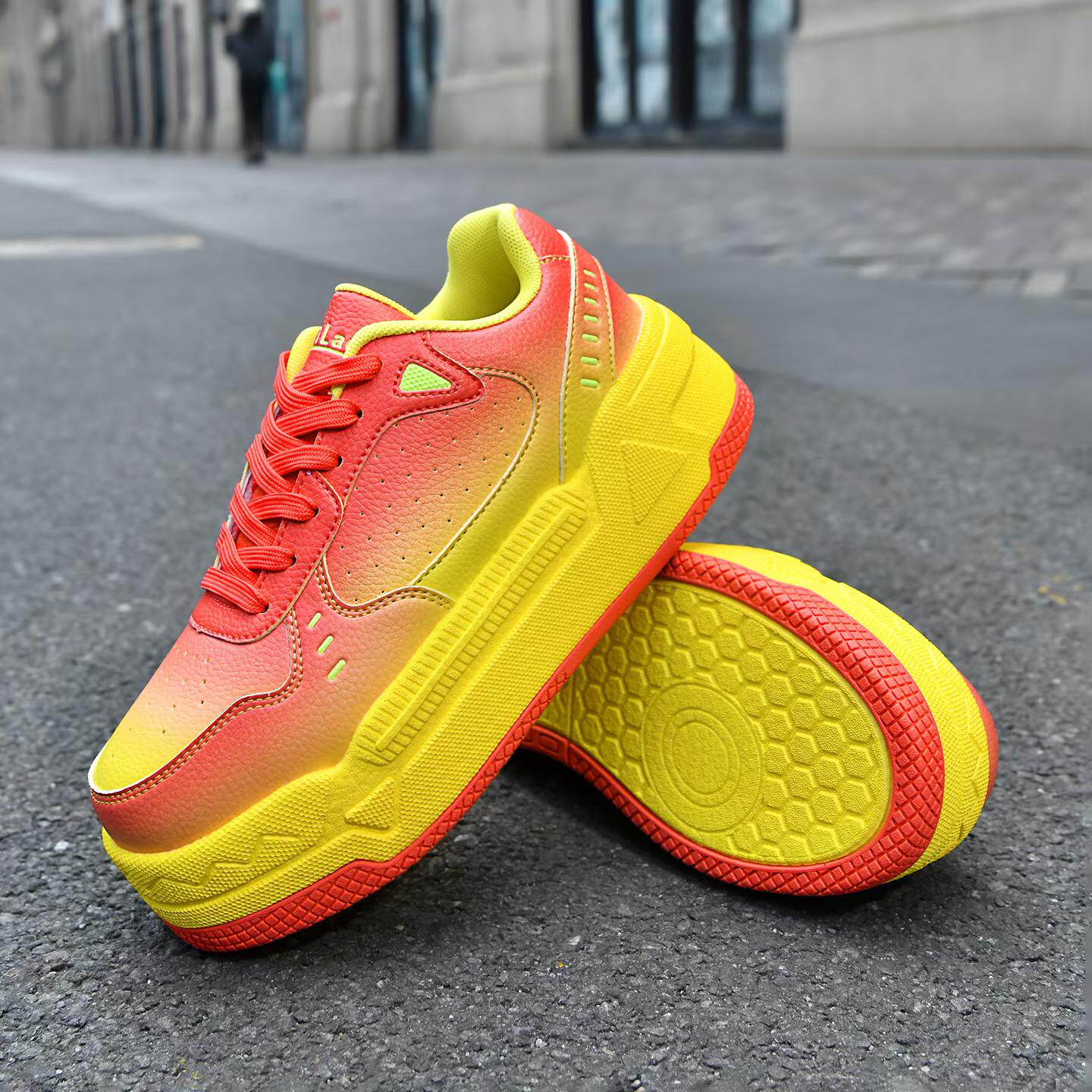 春秋男女透气李老大大白毽踢毽子专用鞋爆米花运动休闲跑步板鞋