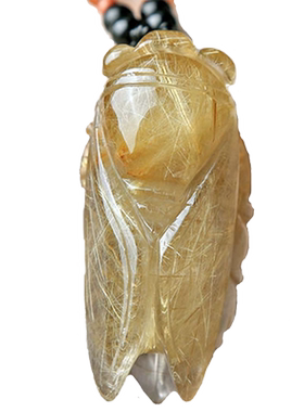 大业天然金蝉一夜成名吊坠