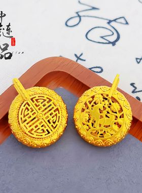 不掉色【金店同款】古法沙金精品