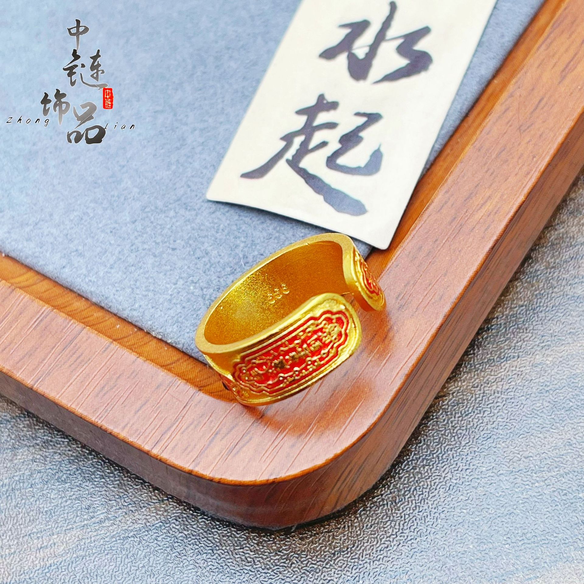 不掉色【金店同款】古法沙金