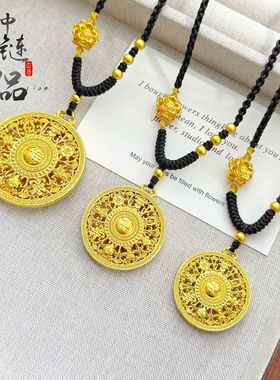 老古法凤祥金店同款高保色沙金卍