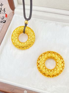 老古法凤祥金店同款沙金镂空花丝