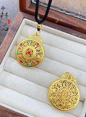 古法镀金久不掉色金店同款沙金