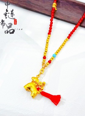 不掉色【金店同款】原创古法沙金