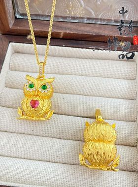 周古法生大福金店同款高保色沙金