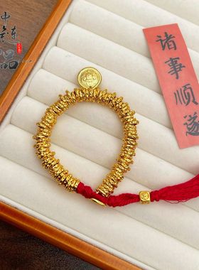 古法镀金久不掉色金店同款沙金