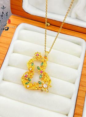 【金店同款】古法沙金镶钻花语