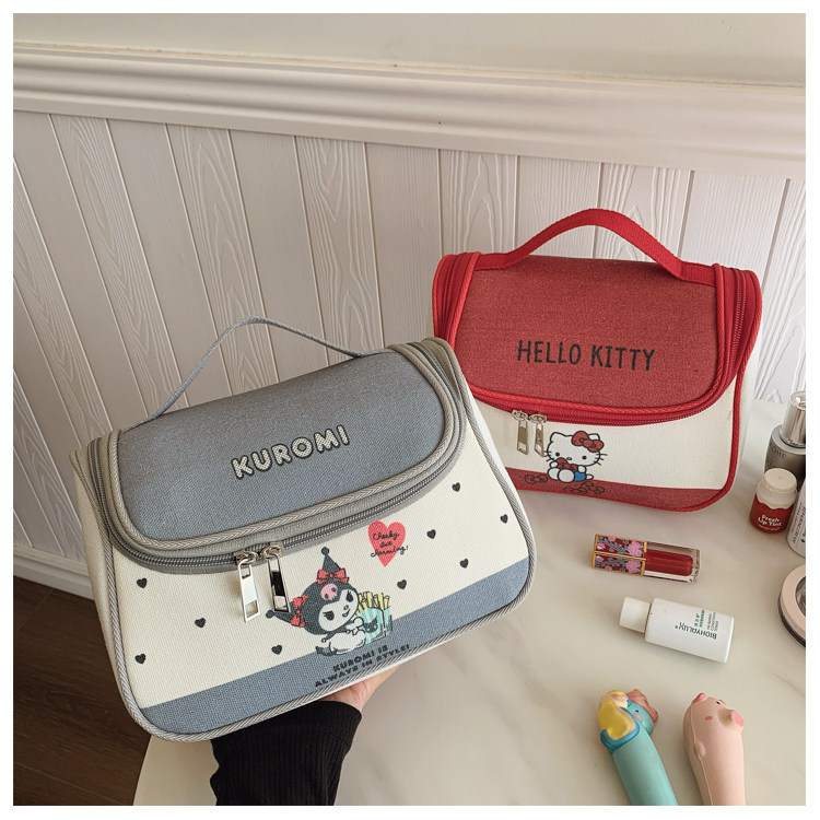 三丽鸥hellokitty化妆包收纳袋少女可爱防水出游护肤品洗漱收纳包,收纳整理,化妆包,淘宝优惠券,粉丝福利购,淘宝优惠卷