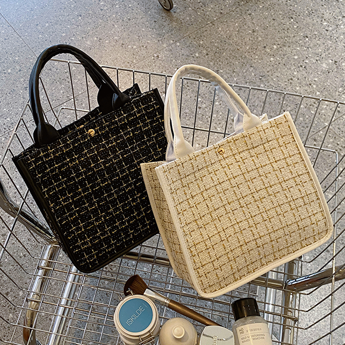 小香风手提包饭盒袋上班通勤包