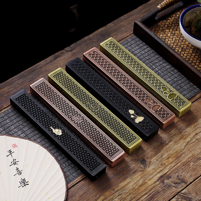 线香插家用室内办公室创意新款檀香薰香锌合金防火卧香线香盒摆件,家居饰品,香托/香盘/香座/香插,淘宝优惠券,粉丝福利购,淘宝优惠卷