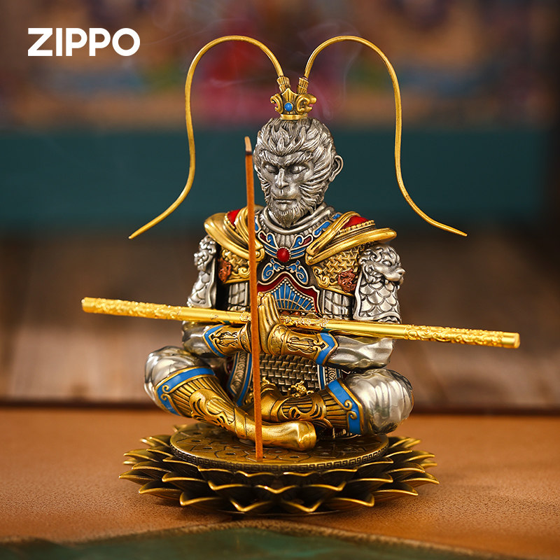 Zippo打火机斗战胜佛夜光官方正品大圣防风煤油送男友父亲节礼物
