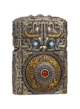 zippo盔甲重甲四象夔牛打火机