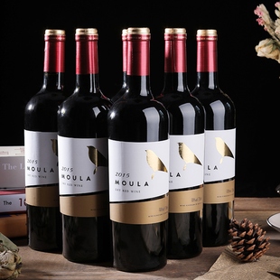 慕拉金鸟赤霞珠梅洛甜型非法国进口干红葡萄酒红酒整箱装 750ml