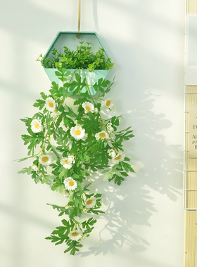 室内仿真花壁挂花艺ins风