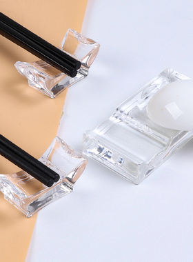 亚克力筷子架餐厅水晶筷子托塑料筷子垫白色黑色酒店餐厅摆台筷架