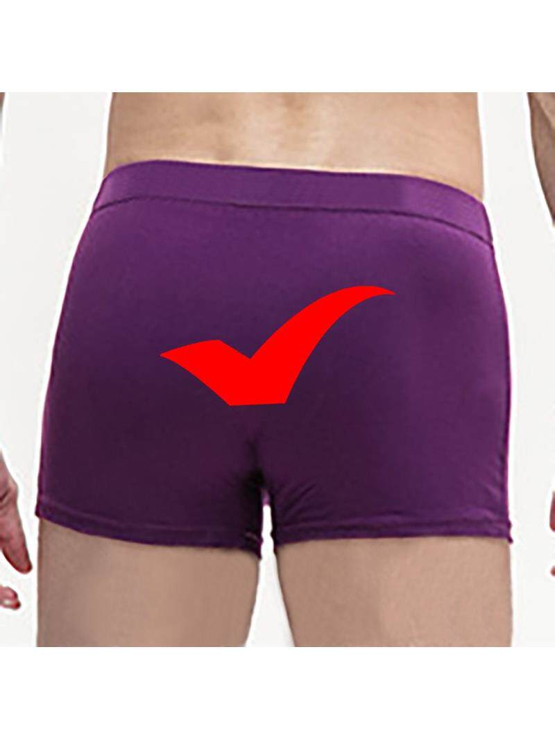高考内裤男紫色纯棉短裤男生中高腰裤衩小中考指定对逢考必过包邮