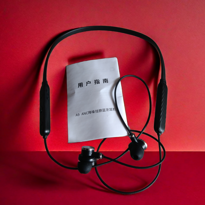 A9ANC降噪挂脖蓝牙耳机立体声挂脖式耳塞音质不错
