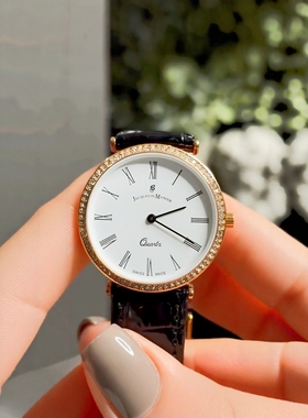 Jacques du Manoir小众轻奢复古石英罗马字女士手表瑞士直邮包税