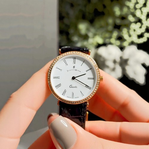 Jacques du Manoir小众轻奢复古石英罗马字女士手表瑞士直邮包税