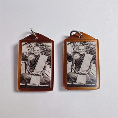 泰可可 泰国佛牌 龙婆贵自身 2561 本庙 圣像 画像吊坠 项链