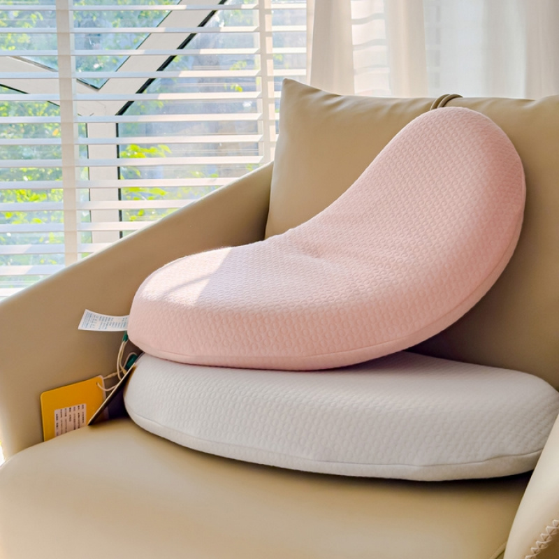 新款针织月牙水洗硅胶枕头