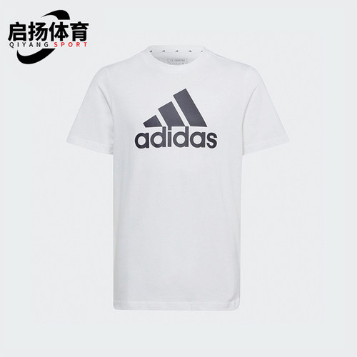 阿迪达斯大童运动休闲短袖