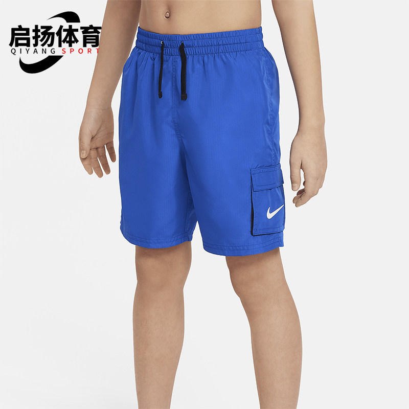 Nike/耐克正品Swim Voyage 大童夏季休闲系带短裤DX6095-480