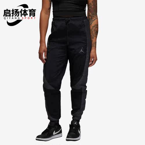 耐克男子图案印花系带束脚运动裤