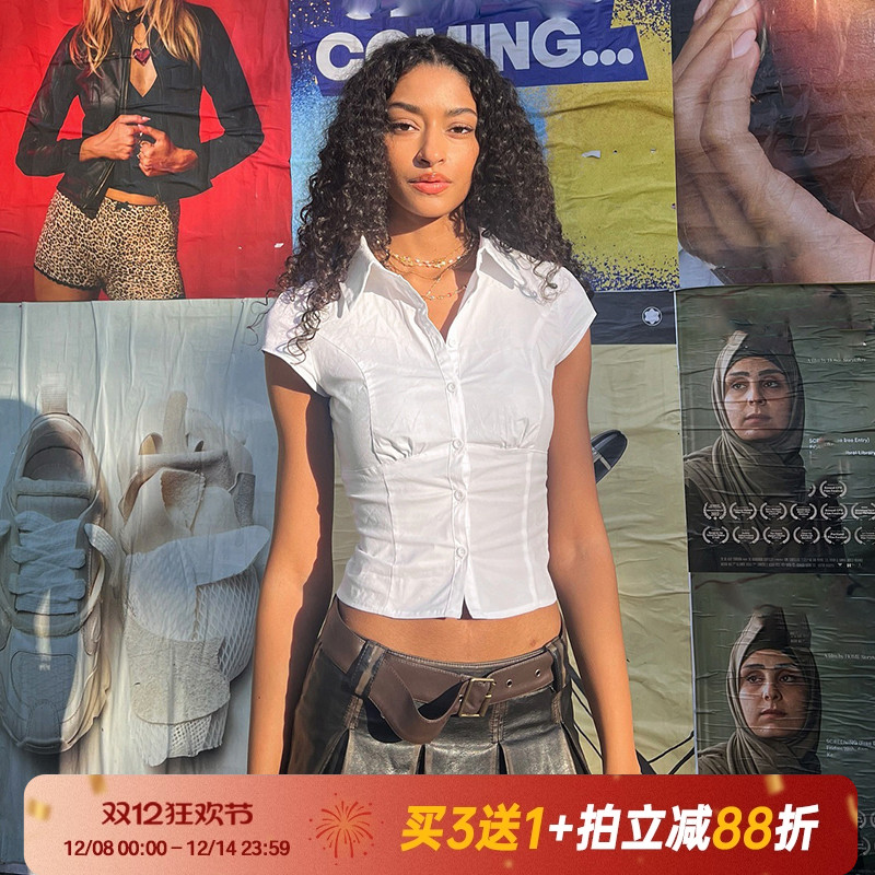 【美式学院】复古百搭polo领短袖