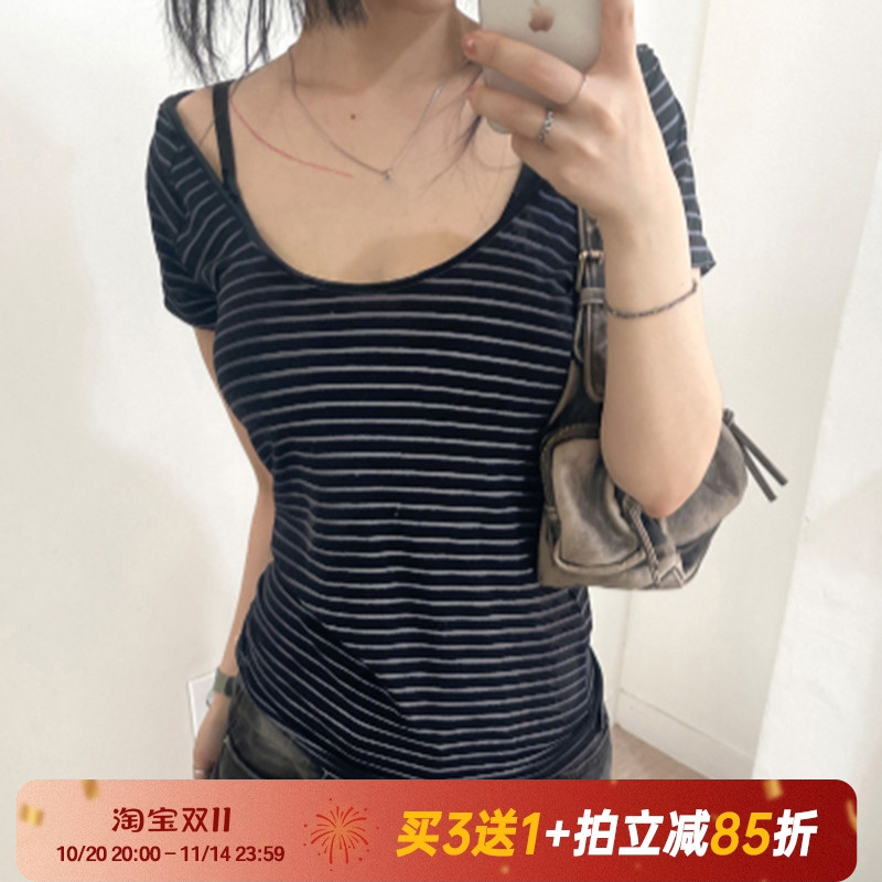 【复古百搭】美式纯欲风短袖T恤