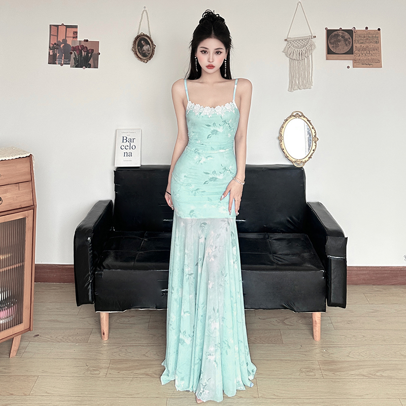 【贝加尔湖】海岛芭蕾风吊带裙