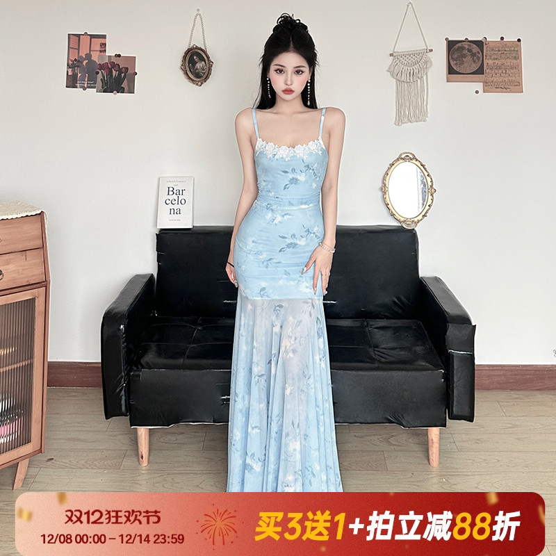 【春日芭蕾】度假风超仙吊带裙