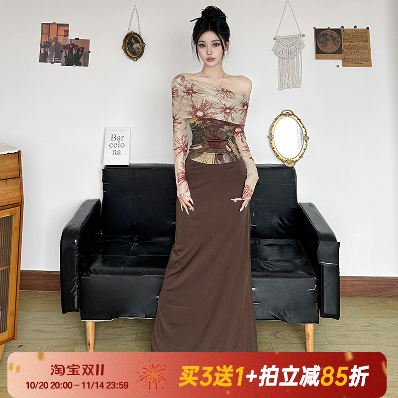 沙漠辣妹】美拉德色系复古上衣