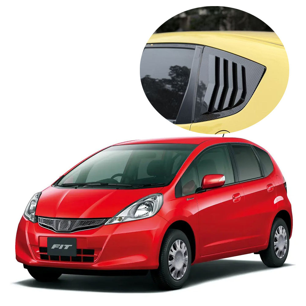 二代飞度后三角窗百叶窗装饰